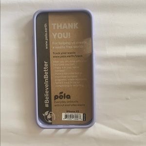 iphone xs lavender pela compostable phone case !!!